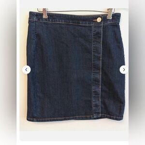 Anne Taylor loft Dark Blue Denim Skirt Sz.2